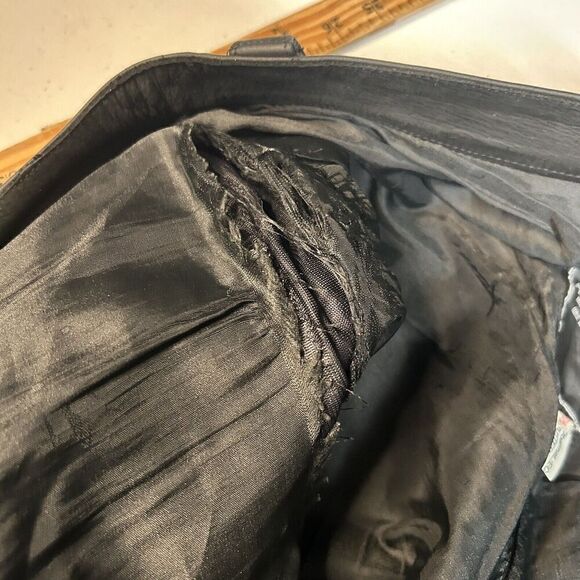 Harro Mens Black Leather Motorcycle Trousers | Vintage Protective Biker Gear VTG - Picture 7 of 11